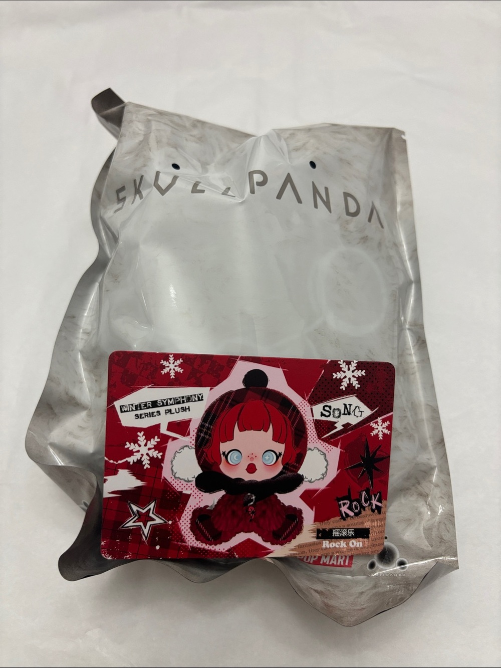 Skullpanda Winter Symphony Plush Pendant - Rock On